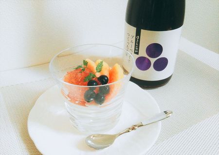 ブルーベリーでつくったお酒